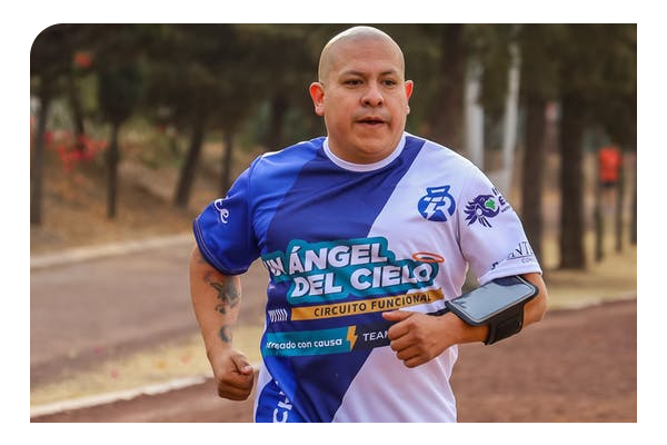 Cancer survivor running