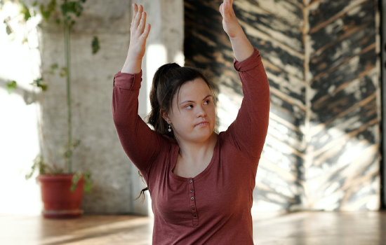 Girl doing yoga