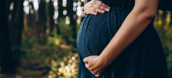 Pregnant lady walking