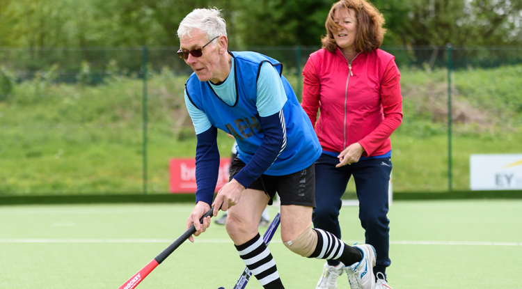 Two people enjoying the mental benefits of sport