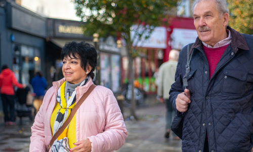 Older people walking