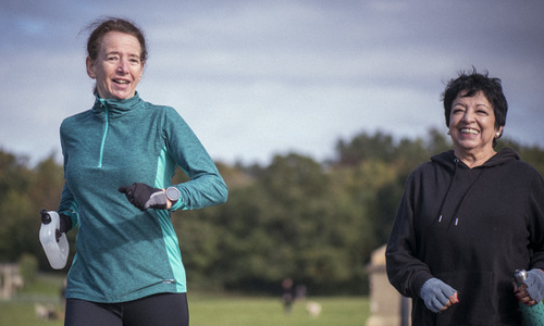 Older women get active outdoors