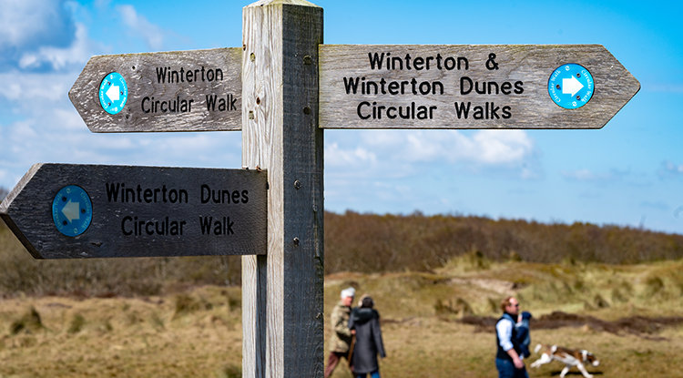Signs in Norfolk showing directions