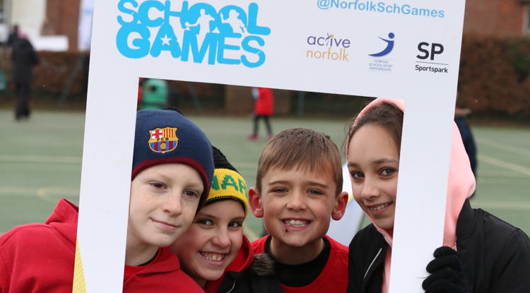 Norfolk School Games children