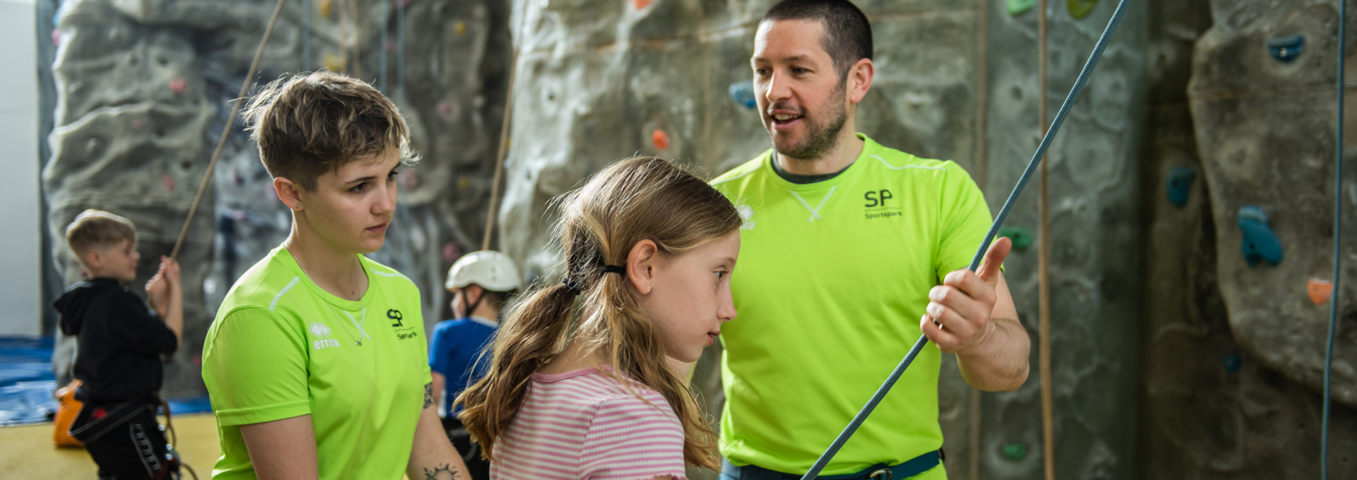 Children indoor-climbing